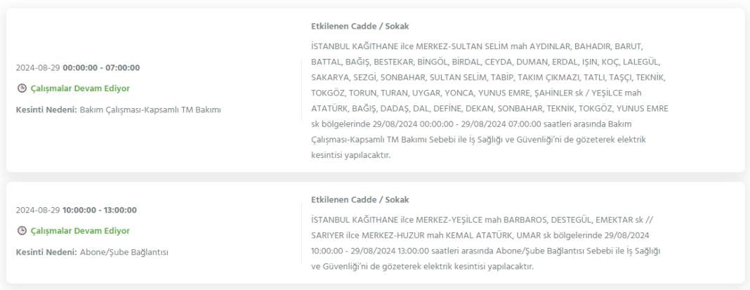 Gece yarısından itibaren başlıyor! İstanbul'un 20 ilçesinde 8 saati bulacak elektrik kesintisi 11